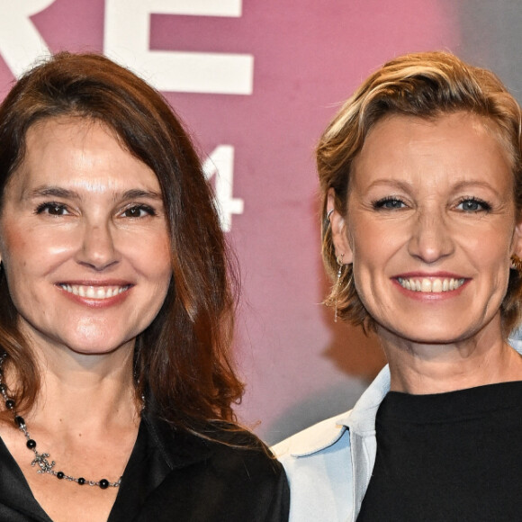 Virginie Ledoyen, Alexandra Lamy assistent à la cérémonie d'ouverture du 16e Festival du film Lumière à Lyon, France, le 12 octobre 2024. Photo par Julien Reynaud/APS-Medias/ABACAPRESS.COM