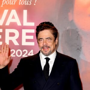 La star Benicio del Toro était de la partie
Benicio del Toro au photocall de la cérémonie d'ouverture de la 15ème édition du festival Lumière à la Halle Tony Garnier de Lyon le 12 octobre 2024. © Dominique Jacovides / Bestimage