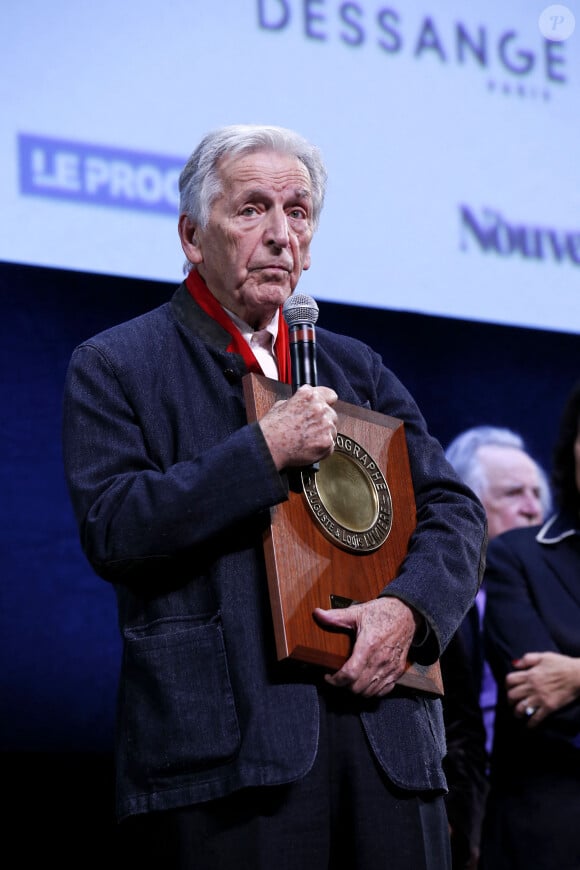 Le cinéaste Costa-Gavras, invité d’honneur de la cérémonie d’ouverture de la 15ème édition du Festival du film Lumière à Lyon, du 12 au 20 octobre 2024. Le cinéaste reçoit un prix d’honneur, lors de cette cérémonie, pour l’ensemble de son oeuvre, prix remis par le cinéaste Tim Burton. Lyon, (Rhône) FRANCE-12/10/2024. © Pascal Fayolle / Bestimage