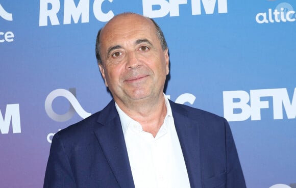 Un changement d'actionnaire principal qui a ouvert la voie à de nombreux départs
Hervé Beroud lors de la conférence de presse de rentrée BFM TV. - RMC du groupe Altice France à Paris, France, le 31 août 2023. © Coadic Guirec/Bestimage 