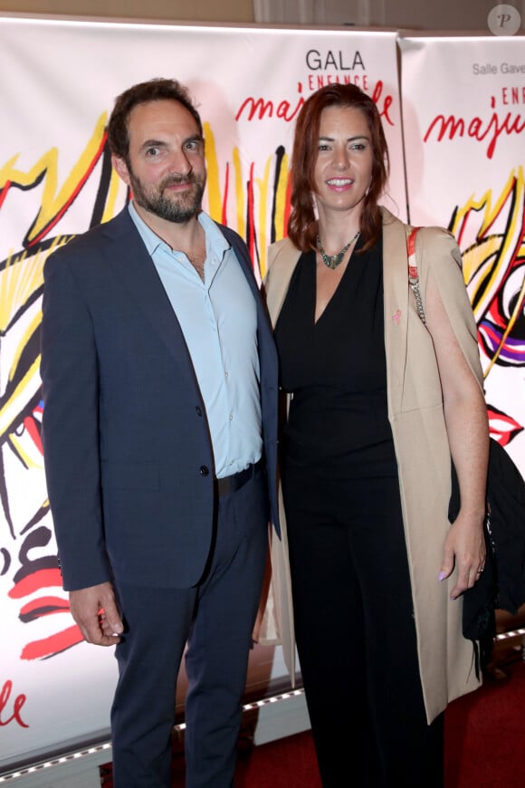 David Mora et Davina Vigne à la soirée de gala Enfance Majuscule à Salle Gaveau à Paris le 7 octobre 2024. Enfance Majuscule milite activement pour une libération de la parole des victimes, et pour une réelle prise en compte par les pouvoirs publics des violences et des maltraitances quotidiennes subies par les enfants. © Bertrand Rindoff / Bestimage 