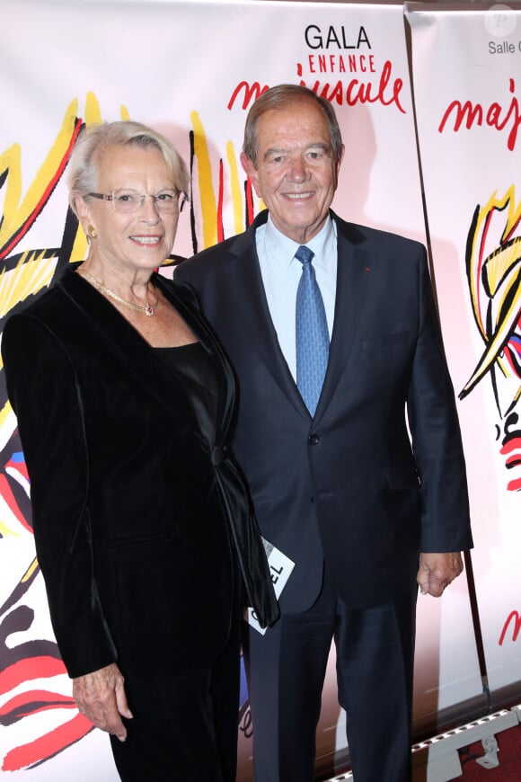 Michèle Alliot-Marie et son mari Patrick Ollier à la soirée de gala Enfance Majuscule à Salle Gaveau à Paris le 7 octobre 2024. Enfance Majuscule milite activement pour une libération de la parole des victimes, et pour une réelle prise en compte par les pouvoirs publics des violences et des maltraitances quotidiennes subies par les enfants. © Bertrand Rindoff / Bestimage 