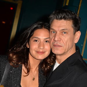 Exclusif - Marc Lavoine et sa compagne Line Papin à la générale de presse du spectacle musicale " Les Souliers Rouges " aux Folies Bergères à Paris, France, le 4 février 2020. © Veeren/Bestimage 