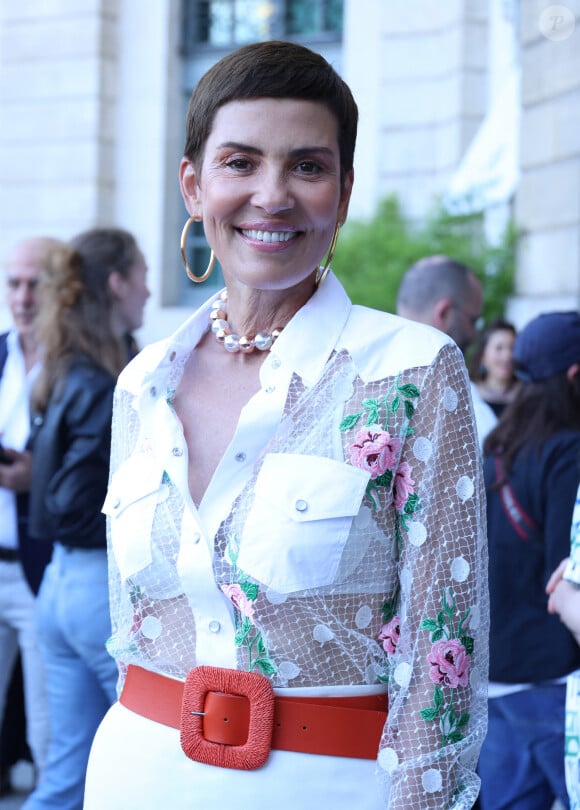 Cristina Cordula - Arrivées au défilé de mode Femmes Haute-Couture automne-hiver 2024/2025 "Giambattista Valli" lors de la fashion week de Paris. Le 24 juin 2024 © Denis Guignebourg / Bestimage