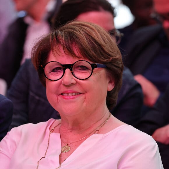 Martine Aubry aurait donc tenté de chiper le compagnon de l'époque de Dominique Voynet

Martine Aubry - Dernier meeting du candidat socialiste R.Glucksmann aux élections européennes à Lille. Le 7 juin 2024 © Laurent Sanson / Panoramic / Bestimage