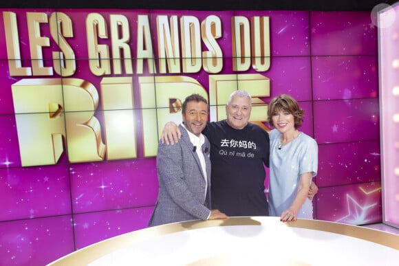 Exclusif - Bernard Montiel, Jean-Marie Bigard, Karen Cheryl - Enregistrement de l'émission "Les grands du rire", présentée par K.Chéryl et B.Montiel, diffusée le 19 octobre sur C8 © Jack Tribeca / Bestimage 