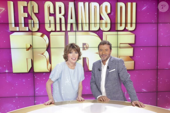 Exclusif - Karen Cheryl, Bernard Montiel - Enregistrement de l'émission "Les grands du rire", présentée par K.Chéryl et B.Montiel, diffusée le 19 octobre sur C8 © Jack Tribeca / Bestimage 