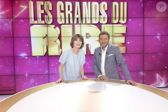 Exclusif - Karen Cheryl, Bernard Montiel - Enregistrement de l'émission "Les grands du rire", présentée par K.Chéryl et B.Montiel, diffusée le 19 octobre sur C8 © Jack Tribeca / Bestimage 