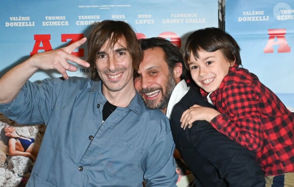 Thomas Scimeca, Yannick Choirat et Odilon Aubert Choirat - Avant-première du film "Azuro" à l'UGC Ciné Cité les Halles à Paris le 29 mars 2022. © Coadic Guirec/Bestimage 