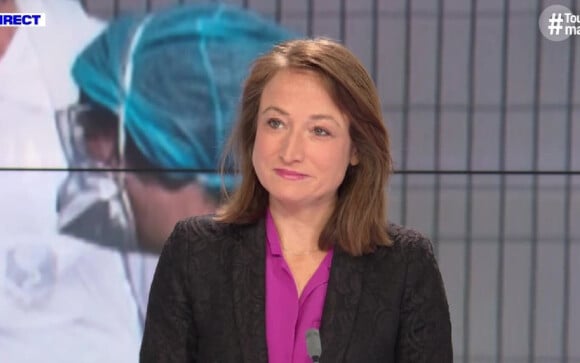 Camille Langlade sur le plateau de BFMTV