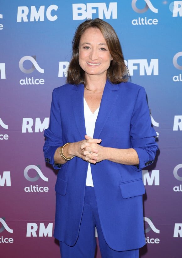 Camille Langlade occupait jusque-là le poste de directrice des antennes locales de BFMTV
Camille Langlade lors de la conférence de presse de rentrée BFM TV. - RMC du groupe Altice France à Paris, France, le 31 août 2023.