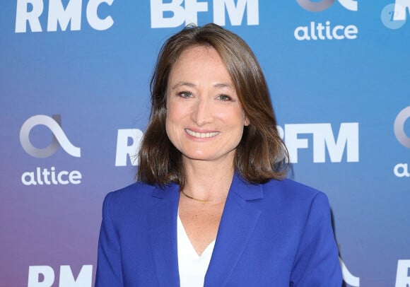 Camille Langlade lors de la conférence de presse de rentrée BFM TV. - RMC du groupe Altice France à Paris, France, le 31 août 2023. © Coadic Guirec/Bestimage