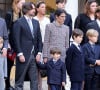 Charlotte Casiraghi et Dimitri Rassam formaient une famille recomposée avant l'annonce de leur rupture
La famille princière - La famille princière de Monaco dans la cour du palais lors de la Fête Nationale de la principauté de Monaco. © Dominique Jacovides / Bruno Bebert / Bestimage 