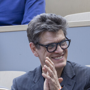 Marc Lavoine - Célébrités dans les tribunes des internationaux de France de Roland Garros à Paris le 31 mai 2022. © Cyril Moreau - Dominique Jacovides/Bestimage 