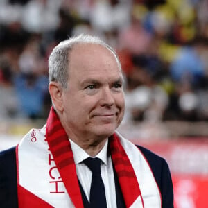 Il avait pris la succession de son père, le prince Rainier, après la mort de ce dernier en 2005
SAS le Prince Albert II de Monaco - Centenaire de l'AS Monaco au Stade Louis II lors du match de Ligue 1 MacDonald's entre l'AS Monaco et Montpellier HSC (2-1) à Monaco le 28 septembre 2024. 