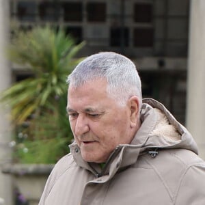 Jean-Marie Bigard - Obsèques de P.Laffont dans la salle de la Coupole du cimetière du Père-Lachaise à Paris, le 23 août 2024. © Dominique Jacovides / Bestimage