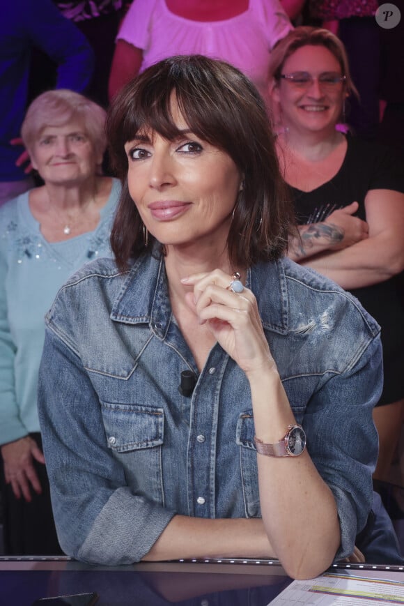 Exclusif - Géraldine Maillet, sur le plateau de de l'émission " TPMP " présentée par C.Hanouna et diffusée en direct sur C8, Paris, France, le 22 octobre 2024. © Jack Tribeca / Bestimage 