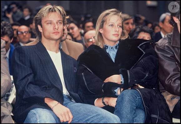 David Hallyday et Estelle Lefébure  (archive)