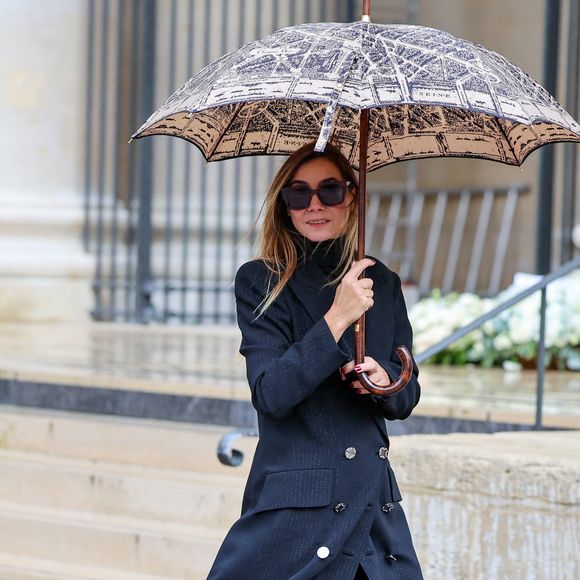 Clotilde Courau - Obsèques de Michel Blanc en l'église Saint-Eustache à Paris, le 10 octobre 2024. © Moreau / Jacovides / Bestimage 