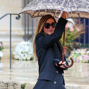 Clotilde Courau - Obsèques de Michel Blanc en l'église Saint-Eustache à Paris, le 10 octobre 2024. © Moreau / Jacovides / Bestimage 