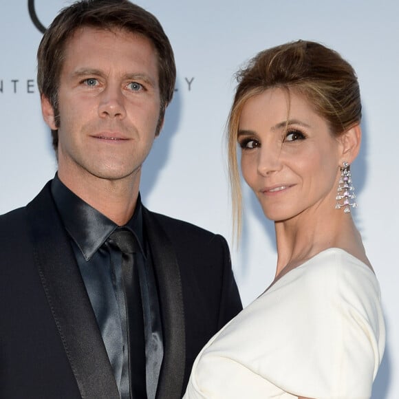 Emmanuel-Philibert de Savoie et sa femme, la princesse Clotilde Courau - Arrivées à la soirée AMFAR à l'Hôtel Eden Roc Cap d'Antibes - 65ème festival du film de Cannes