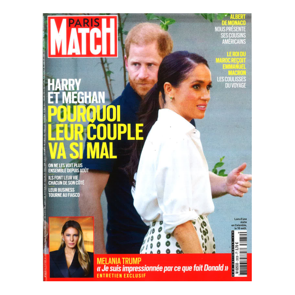 Couverture "Paris Match" jeudi 31 octobre 2024