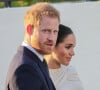 Le prince Harry et Meghan Markle semblent dans l'impasse 
Le prince Harry, duc de Sussex, et Meghan Markle, duchesse de Sussex, enceinte assistent à une réception organisée par l'ambassadeur britannique au Maroc, Thomas Reilly, à la résidence britannique de Rabat, dans le cadre de leur voyage officiel au Maroc. 