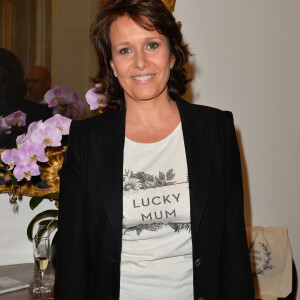 Exclusif - Carole Rousseau au cocktail organisé pour le lancement de "Lucky Mum". Un Concept "Kids & Pets & Family Friendly" qui s'articule autour de sweats et t-shirts à messages destinées aux mamans et à la famille. Paris, le 10 mai 2017. © Olivier Borde-Guirec Coadic/Bestimage