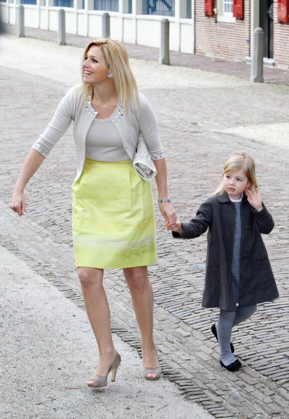 La famille royale des Pays-Bas était au grand complet pour le baptême de la petite Eliane, le 28 mars 2010