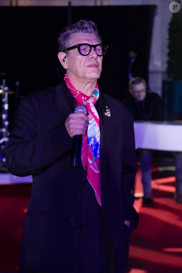 Marc Lavoine lors de la soirée d'inauguration "Noël du BHV Marais" à Paris. Le 6 novembre 2024 © Philippe Baldini / Bestimage