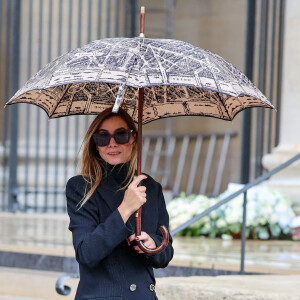 Clotilde Courau - Obsèques de Michel Blanc en l'église Saint-Eustache à Paris, le 10 octobre 2024. © Moreau / Jacovides / Bestimage 