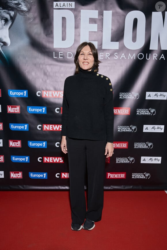 Exclusif - Mathilde Seigner au photocall de la soirée Ciné-concert symphonique "Alain Delon, le dernier Samouraï" au Palais des congrès à Paris le 8 novembre 2024 le jour de son anniversaire. © Jacovides / Moreau / Bestimage 