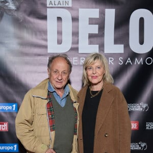 Exclusif - Chantal Ladesou et son mari Michel Ansault au photocall de la soirée Ciné-concert symphonique "Alain Delon, le dernier Samouraï" au Palais des congrès à Paris le 8 novembre 2024 le jour de son anniversaire. © Jacovides / Moreau / Bestimage 