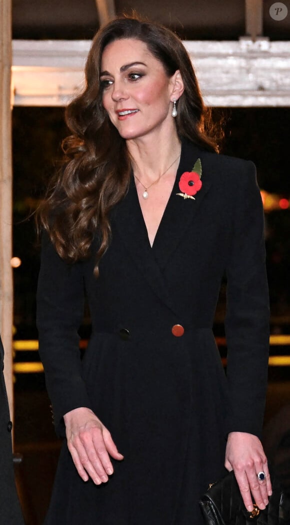 Catherine Kate Middleton, princesse de Galles - La famille royale du Royaume Uni assiste au Festival du souvenir (Festival of Remembrance) au Royal Albert Hall, Londres le 9 novembre 2024. © Chris Ratcliffe / Pool / Julien Burton via Bestimage 