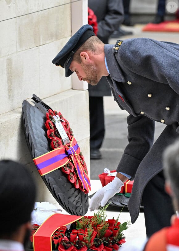 Le prince William prince de Galles - La famille royale honore les disparus des deux guerres mondiales lors de la cérémonie Remembrance Sunday ( Dimanche du souvenir ) au Cénotaphe à Londres (Credit Image: © Cover Images via ZUMA Press).