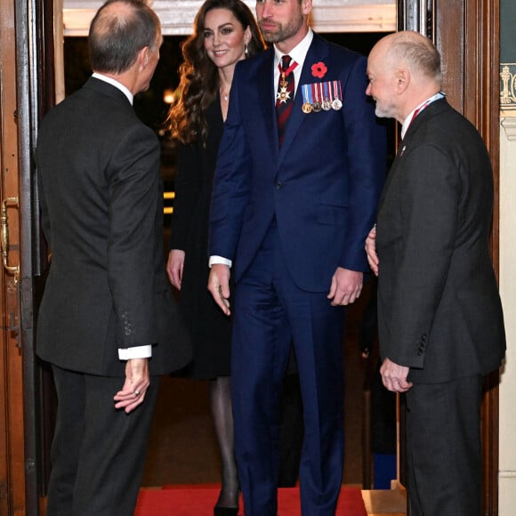 Le prince William, prince de Galles, Catherine Kate Middleton, princesse de Galles - La famille royale du Royaume Uni assiste au Festival du souvenir (Festival of Remembrance) au Royal Albert Hall, Londres le 9 novembre 2024. © Chris Ratcliffe / Pool / Julien Burton via Bestimage