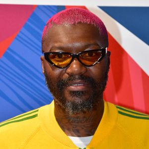 Djibril Cissé lors de l'inauguration d'un magasin Intersport Paris République à Paris le 5 juin 2024. © Veeren / Bestimage