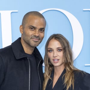 Tony Parker et sa compagne Agathe Teyssier Napoletano au photocall du défilé de mode féminine Dior printemps-été 2025 lors de la Fashion Week de Paris (PFW), à Paris, France, le 24 septembre 2024. © Olivier Borde/Bestimage 