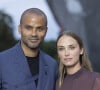 Tony Parker est en couple avec Agathe Teyssier depuis quelques mois
Tony Parker avec sa compagne Agathe Teyssier - Photocall du dîner "Prelude pour les JO" à la Fondation Vuitton à Paris, France. © Olivier Borde/Bestimage 