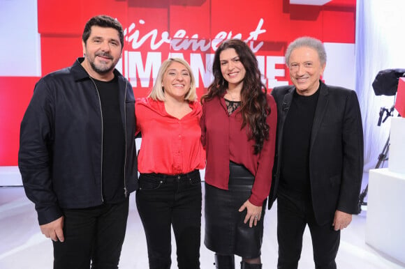 L'émission du 17 novembre lui est en effet consacrée
Exclusif - Patrick Fiori, Marion Mezadorian, Elise Boghossian et Michel Drucker - Enregistrement de l'émission Vivement dimanche diffusée sur France 3, le 17 novembre 2024 © Guillaume Gaffiot / Bestimage 