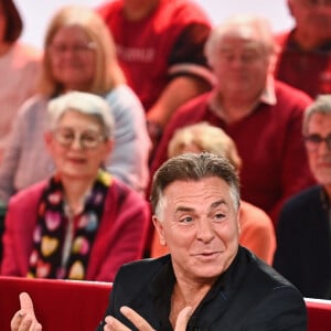 Exclusif - Sarah Schwab, Roberto Alagna et Michel Drucker - Enregistrement de l'émission Vivement dimanche, diffusée sur France 3 le 17 novembre 2024. © Guillaume Gaffiot / Bestimage 