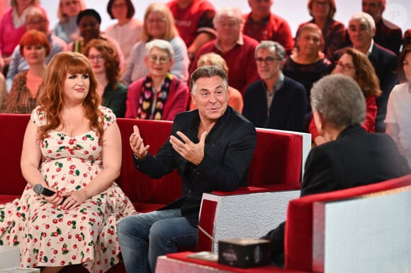 Exclusif - Sarah Schwab, Roberto Alagna et Michel Drucker - Enregistrement de l'émission Vivement dimanche, diffusée sur France 3 le 17 novembre 2024. © Guillaume Gaffiot / Bestimage 