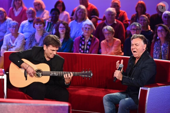 Exclusif - Jean-Felix Lalanne et Roberto Alagna - Enregistrement de l'émission Vivement dimanche, diffusée sur France 3 le 17 novembre 2024. © Guillaume Gaffiot / Bestimage 