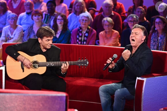 Exclusif - Jean-Felix Lalanne et Roberto Alagna - Enregistrement de l'émission Vivement dimanche, diffusée sur France 3 le 17 novembre 2024. © Guillaume Gaffiot / Bestimage 