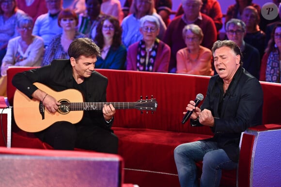 Exclusif - Jean-Felix Lalanne et Roberto Alagna - Enregistrement de l'émission Vivement dimanche, diffusée sur France 3 le 17 novembre 2024. © Guillaume Gaffiot / Bestimage 