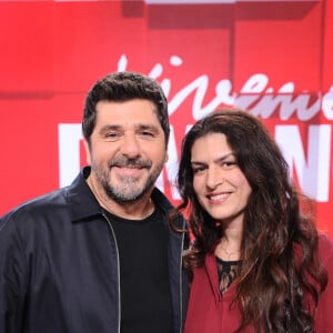 Exclusif - Patrick Fiori et Elise Boghossian - Enregistrement de l'émission Vivement dimanche, diffusée sur France 3 le 17 novembre 2024. © Guillaume Gaffiot / Bestimage 