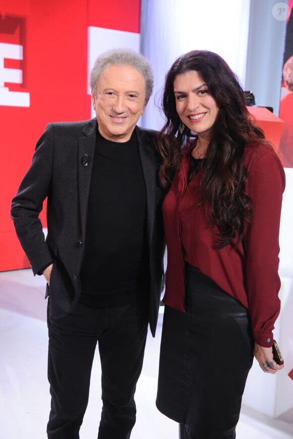 Exclusif - Michel Drucker et Elise Boghossian - Enregistrement de l'émission Vivement dimanche, diffusée sur France 3 le 17 novembre 2024. © Guillaume Gaffiot / Bestimage Suisse