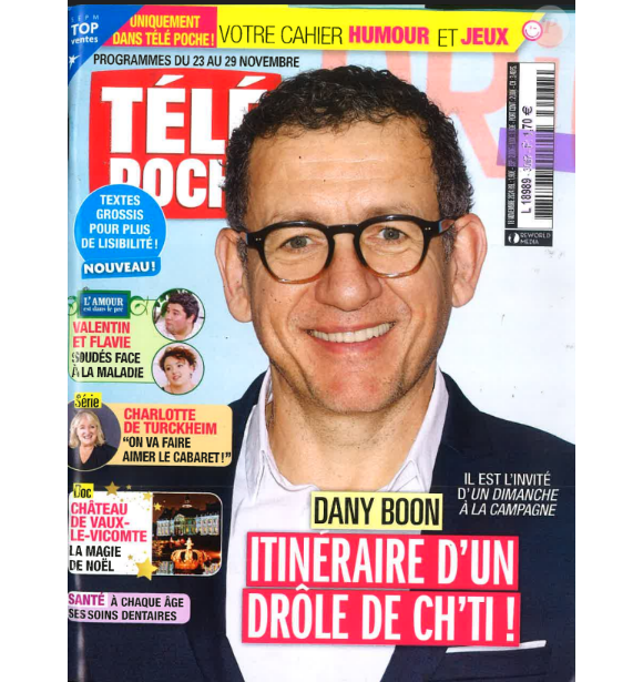 Dany Boon en couverture de "Télé Poche"