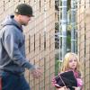 Le mari de Sandra Bullock, Jesse James, conduit sa fille à l'école en mars 2010.