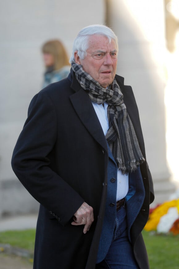 Charles Biétry - Obsèques du journaliste, animateur de télévision et animateur de radio français Philippe Gildas en la salle de la Coupole au crématorium du cimetière du Père-Lachaise à Paris, France, le 5 novembre 2018. 